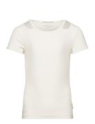 Cut Out Rib T-Shirt White Tom Tailor