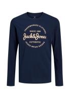 Jjforest Tee Ls Crew Neck Jnr Navy Jack & J S