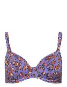 Santiago Nights Uw Plunge Bikini Top Purple Freya