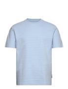 Relaxed Structured T-Shirt Blue Tom Tailor