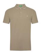 Short Sleeves T-Shirt Khaki United Colors Of Benetton