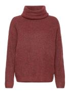 Vicilia Rollneck L/S Knit Top- Noos Burgundy Vila