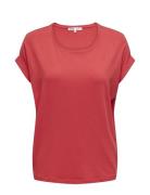 Onlmoster S/S O-Neck Top Noos Jrs Red ONLY