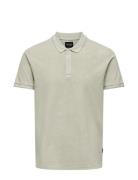 Onstravis Slim Washed Ss Polo Noos Green ONLY & SONS