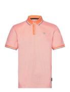 Polo With Detailed Collar Pink Tom Tailor