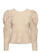 Kelis Lace Blouse Beige MAUD