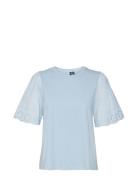 Vmemily Ss O-Neck Top Jrs Ga Blue Vero Moda