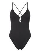Pulp Swim Bikini Wirefree Plunge T-Shirt Swimsuit Black Chantelle Beac...