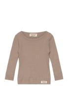 Plain Tee Ls Brown MarMar Copenhagen