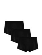 3-Pack Women Bamboo Shorts Brief Black URBAN QUEST