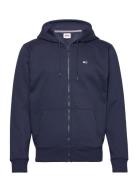 Tjm Regular Fleece Zip Hoodie Navy Tommy Jeans