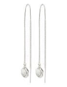 Jola Recycled Long Chain Earrings Silver Pilgrim