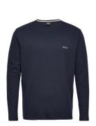 Waffle Ls-Shirt Navy BOSS