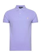 Slim Fit Mesh Polo Shirt Purple Polo Ralph Lauren