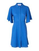 Slfgulia 2/4 Short Shirt Dress D Blue Selected Femme