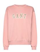 Logo C-Neck Sweat Pink GANT