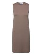 Extra Fine Wool Shift Dress Beige Calvin Klein