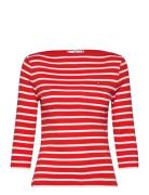 Slim Cody Boat-Nk 3/4Slv Red Tommy Hilfiger