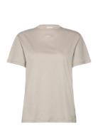 Micro Logo T Shirt Beige Calvin Klein