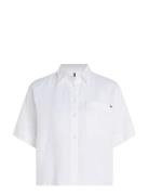 Linen Ss Shirt White Tommy Hilfiger