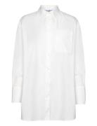 Ess Poplin Loose Fit Shirt White Tommy Hilfiger