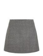 Wool Check Mini Skirt Grey Tommy Hilfiger