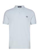 Plain Fred Perry Shirt Blue Fred Perry