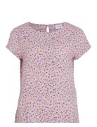 Vipaya S/S Top - Noos Pink Vila