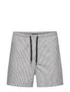 Onsted Stripe Seersucker Swim Noos Black ONLY & SONS