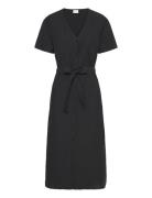 Viprisilla S/S V-Neck Midi Dress Black Vila