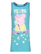 Dress Without Sleeve Blue Peppa Pig