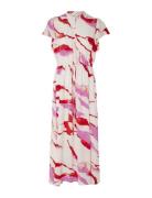 Slfmarine Ss Aop Ankle Dress B Pink Selected Femme