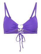 Eclipse Rib Heart Croptop Purple Hunkemöller