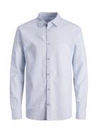 Jjesummer Linen Blend Shirt Ls Sn Blue Jack & J S