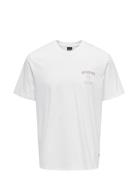 Onskye Reg Photo Ss Tee White ONLY & SONS