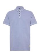 Landon Cotton Pique Polo Ss Blue Fat Moose