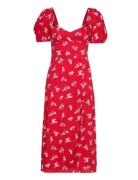 Gillian Midi Dress Red Bardot