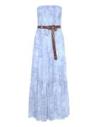 Sunbleach Maxi Smock Drs Blue Michael Kors