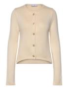 Striped Cardigan With Jewel Buttons Beige Mango