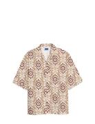 Jorjeff Gallery Aop Resort Shirt Ss Smu Beige Jack & J S