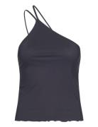 Asymmetric Sports Tank Black Filippa K