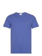 Slim Shield V-Neck T-Shirt Blue GANT