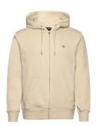 Reg Shield Full Zip Hoodie Beige GANT