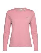 Reg Shield Ls T-Shirt Pink GANT