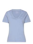 Reg Sunfaded Ss V-Neck T-Shirt Blue GANT