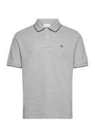 Framed Tipping Ss Polo Grey GANT