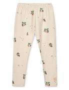 Marie Printed Leggings Cream Liewood