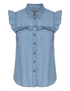 Cuaurelia Sleeveless Shirt Blue Culture