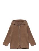 Jacket Ears Cotton Fleece Brown Huttelihut