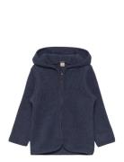 Jacket Ears Cotton Fleece Blue Huttelihut